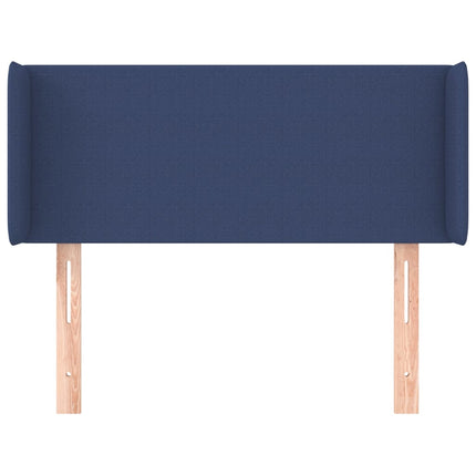 Testiera ad Orecchio Blu 103x16x78/88cm in Tessuto