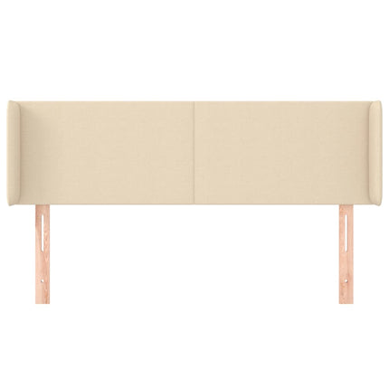 Testiera ad Orecchio Crema 147x16x78/88 cm in Tessuto