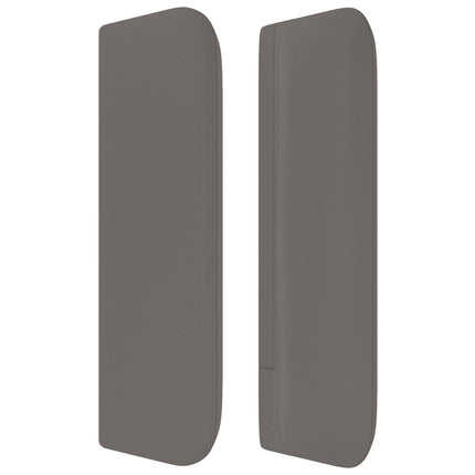Testiera ad Orecchio Grigio 147x16x78/88 cm in Similpelle