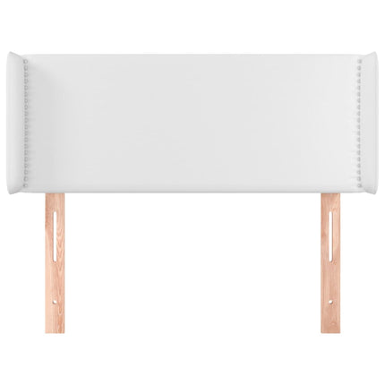 Testiera ad Orecchio Bianca 93x16x78/88 cm in Similpelle
