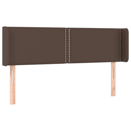Testiera ad Orecchio Marrone 147x16x78/88 cm in Similpelle