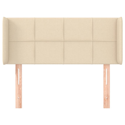 Testiera ad Orecchio Crema 103x16x78/88 cm in Tessuto
