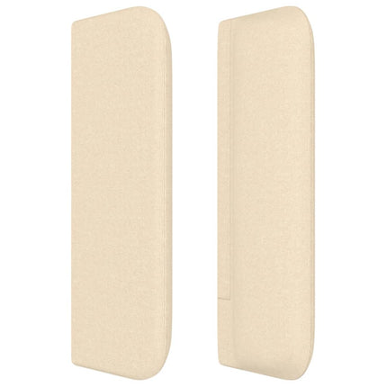Testiera ad Orecchio Crema 147x16x78/88 cm in Tessuto