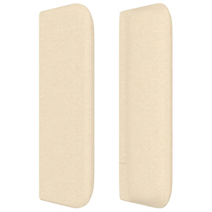 Testiera ad Orecchio Crema 163x16x78/88 cm in Tessuto