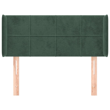 Testiera ad Orecchio Verde Scuro 83x16x78/88 cm in Velluto