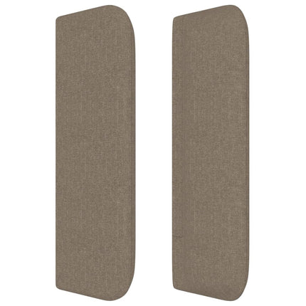 Testiera ad Orecchio Tortora 93x16x78/88 cm in Tessuto