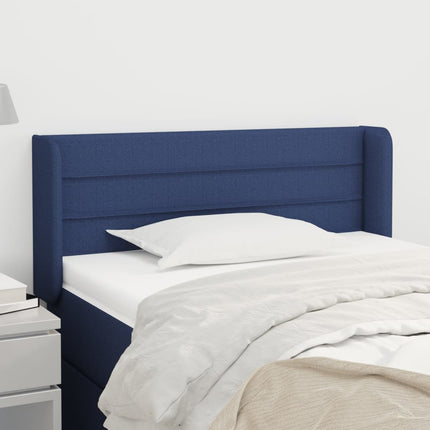 Testiera ad Orecchio Blu 93x16x78/88cm in Tessuto