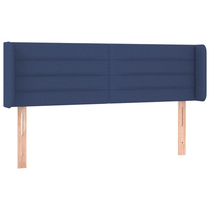 Testiera ad Orecchio Blu 147x16x78/88cm in Tessuto