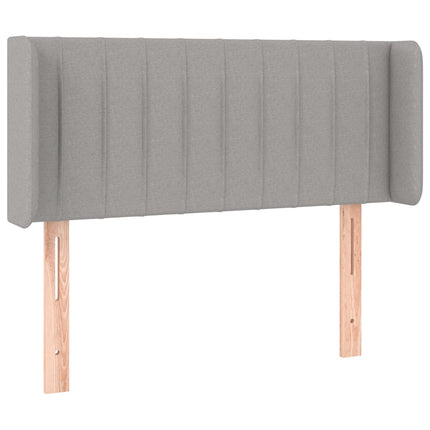 Testiera ad Orecchio Grigio Chiaro 93x16x78/88 cm in Tessuto