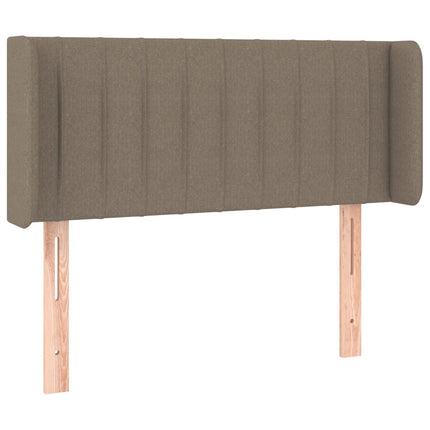 Testiera ad Orecchio Tortora 93x16x78/88 cm in Tessuto
