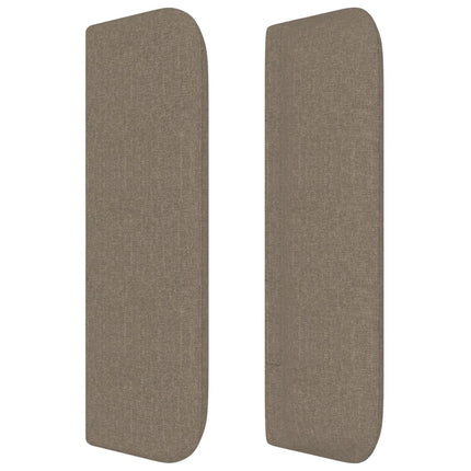 Testiera ad Orecchio Tortora 93x16x78/88 cm in Tessuto