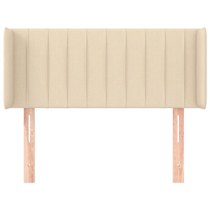 Testiera ad Orecchio Crema 103x16x78/88 cm in Tessuto