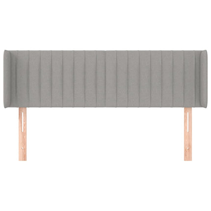 Testiera ad Orecchio Grigio Chiaro 147x16x78/88 cm in Tessuto