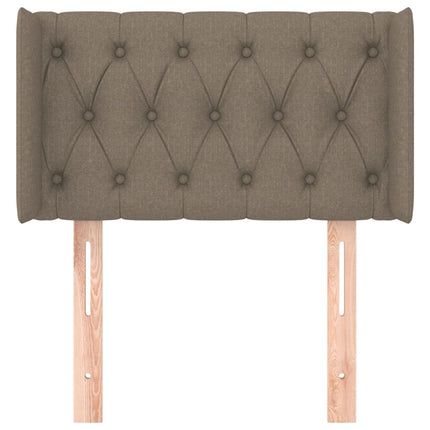 Testiera ad Orecchio Tortora 83x16x78/88 cm in Tessuto
