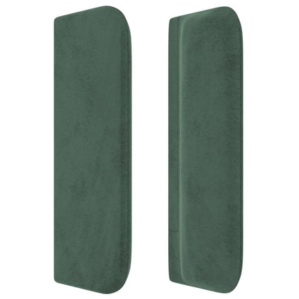 Testiera ad Orecchio Verde Scuro 183x16x78/88 cm in Velluto
