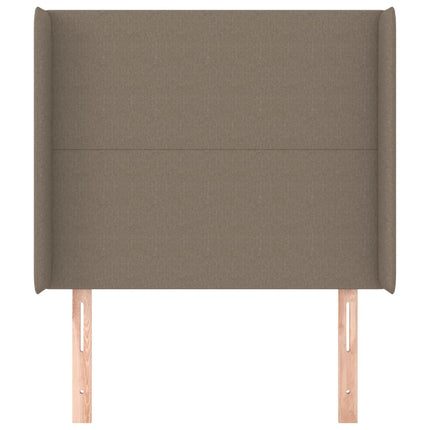 Testiera ad Orecchio Tortora 103x16x118/128 cm in Tessuto