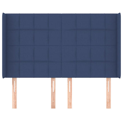 Testiera ad Orecchio Blu 147x16x118/128 cm in Tessuto