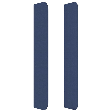 Testiera ad Orecchio Blu 147x16x118/128 cm in Tessuto