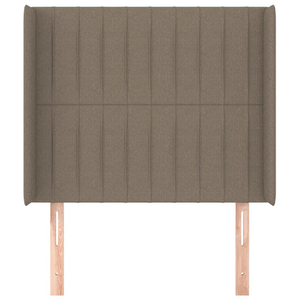 Testiera ad Orecchio Tortora 83x16x118/128 cm in Tessuto