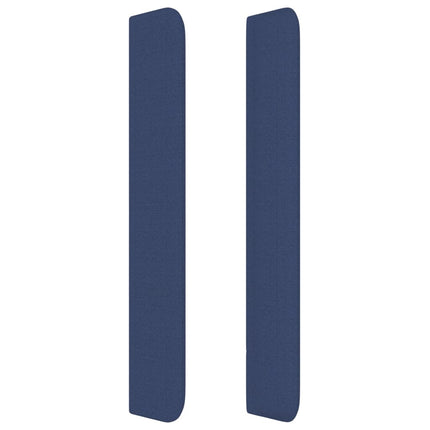 Testiera ad Orecchio Blu 93x16x118/128 cm in Tessuto