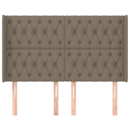 Testiera ad Orecchio Tortora 147x16x118/128 cm in Tessuto