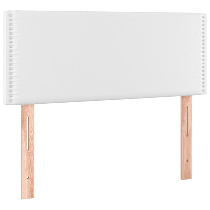 Testiera Bianco a LED 100x5x78/88 cm in Similpelle