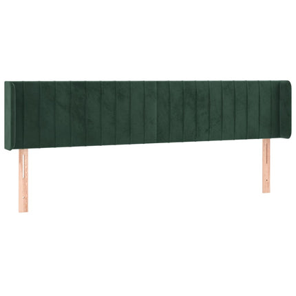 Testiera a LED Verde Scuro 163x16x78/88 cm in Velluto
