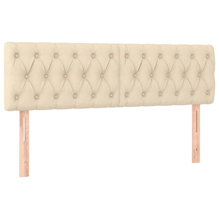 Giroletto a Molle con Materasso Crema 140x19 cm in Tessuto