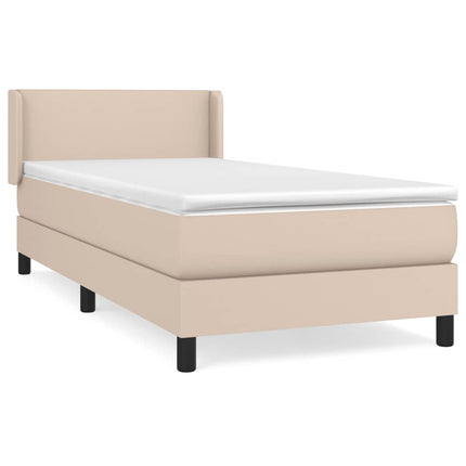 Giroletto a Molle con Materasso Cappuccino 90x190 cm Similpelle