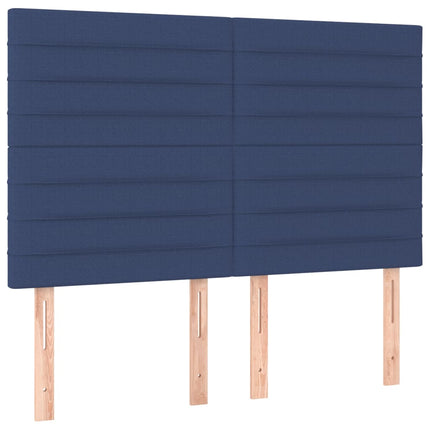 Giroletto a Molle con Materasso Blu 140x200 cm in Tessuto