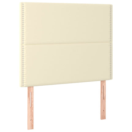 Giroletto a Molle con Materasso Crema 100x200 cm in Similpelle