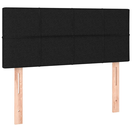 Letto a Molle con Materasso e LED Nero 90x190 cm in Tessuto