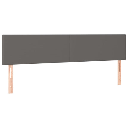 Giroletto Molle con Materasso e LED Grigio 200x200cm Similpelle