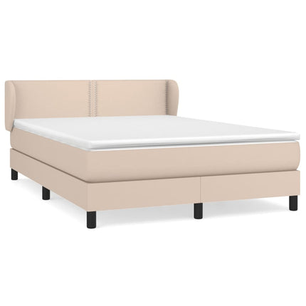 Giroletto a Molle con Materasso Cappuccino 140x190cm Similpelle