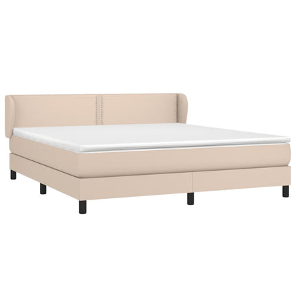 Giroletto a Molle con Materasso Cappuccino 180x200cm Similpelle