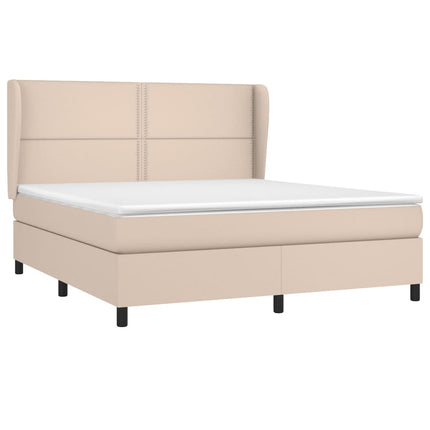 Giroletto a Molle con Materasso Cappuccino 180x200cm Similpelle
