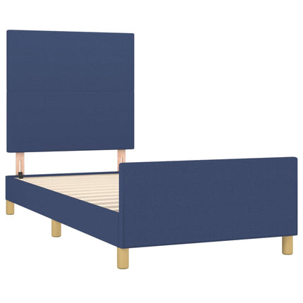 Giroletto senza Materasso Blu 90x200 cm in Tessuto