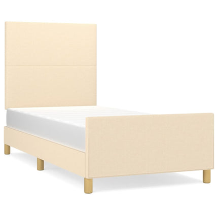 Giroletto senza Materasso Crema 100x200 cm in Tessuto
