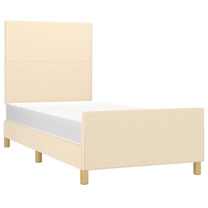 Giroletto senza Materasso Crema 100x200 cm in Tessuto