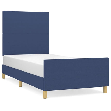 Giroletto senza Materasso Blu 100x200 cm in Tessuto