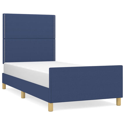 Giroletto senza Materasso Blu 80x200 cm in Tessuto