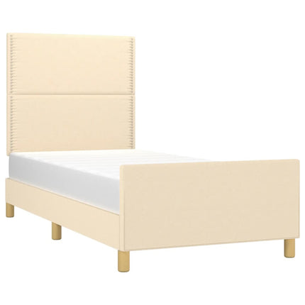 Giroletto senza Materasso Crema 100x200 cm in Tessuto