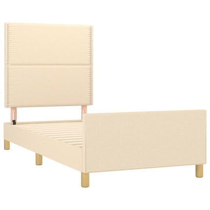 Giroletto senza Materasso Crema 100x200 cm in Tessuto