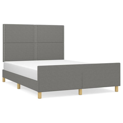 Giroletto senza Materasso Grigio Scuro 140x200 cm Tessuto