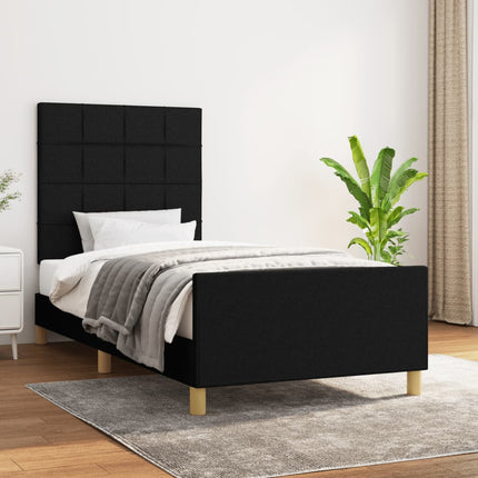 Giroletto senza Materasso Nero 80x200 cm Tessuto