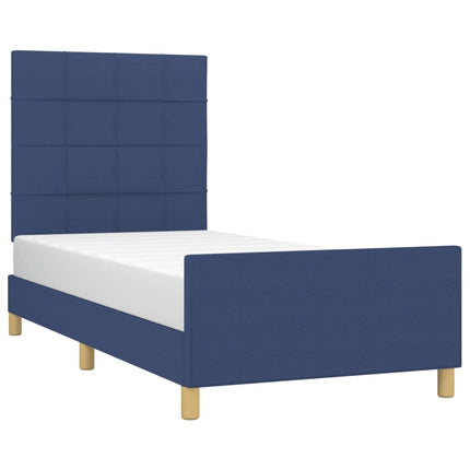 Giroletto senza Materasso Blu 100x200 cm in Tessuto
