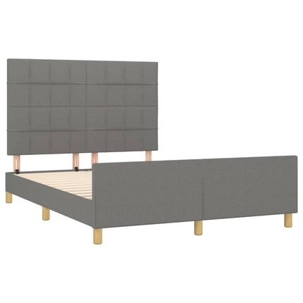 Giroletto senza Materasso Grigio Scuro 140x200 cm Tessuto