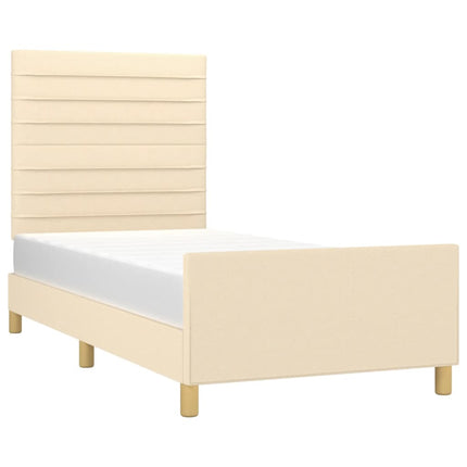 Giroletto senza Materasso Crema 80x200 cm in Tessuto
