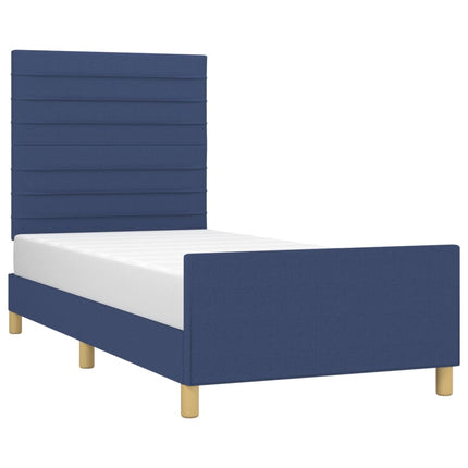 Giroletto senza Materasso Blu 80x200 cm in Tessuto