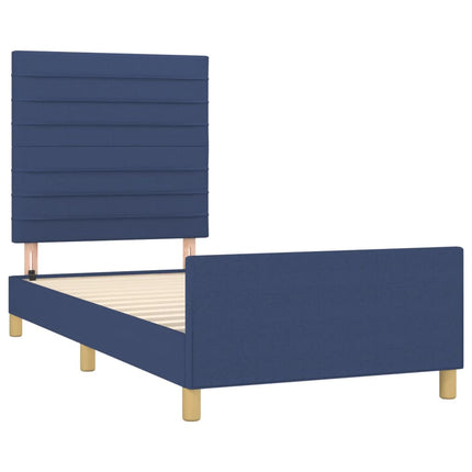 Giroletto senza Materasso Blu 80x200 cm in Tessuto